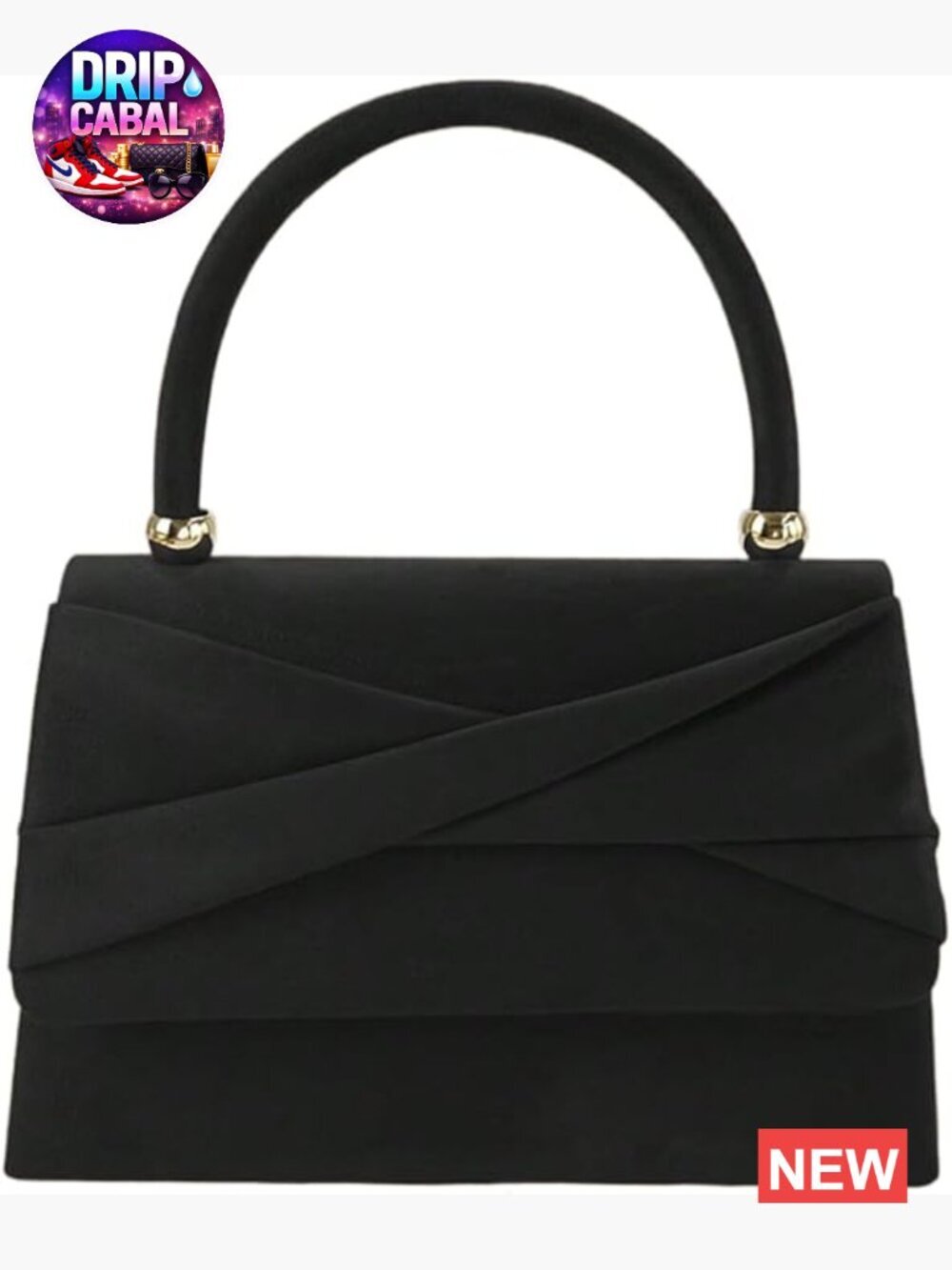 Velvet Touch Clutch Crossbody Evening Bag with Detachable Chain Strap
